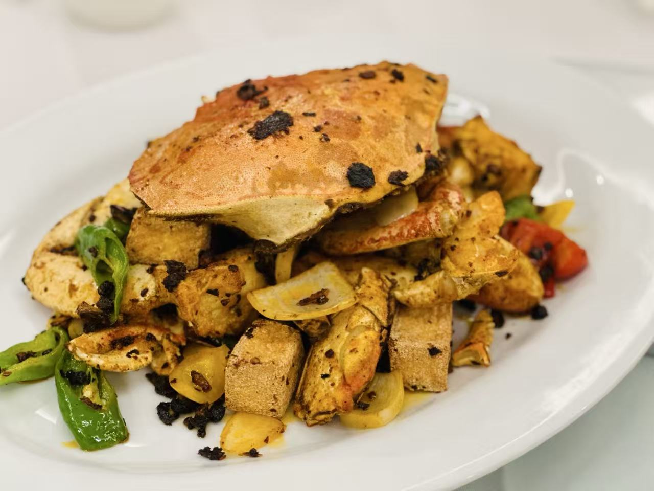Dock3366 crab dish prepared for sharing